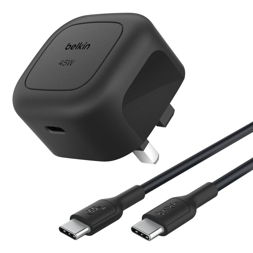 شاحن Belkin Boost Charge USB-C سريع بقدرة 45 واط مع كابل