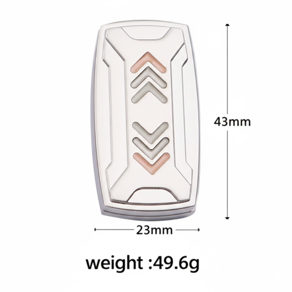 Silver arrow luminous push card