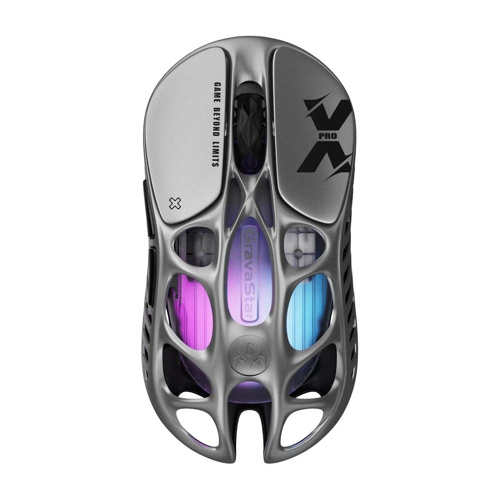 GravaStar Mercury X Pro Wireless Gaming Mouse - Gray