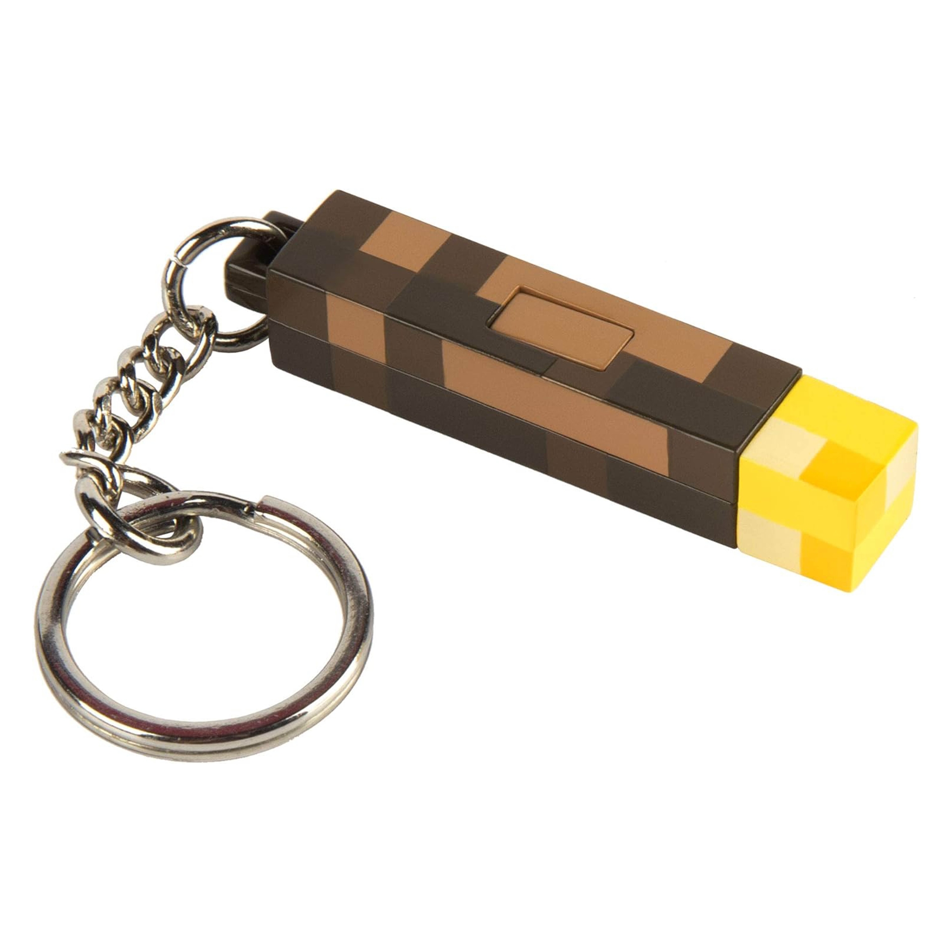 JINX Minecraft 3D Light-Up Torch Keychain