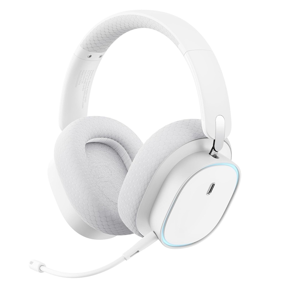 Baseus AeQur GH02 Wireless Gaming Headphones with Mic – Moon White