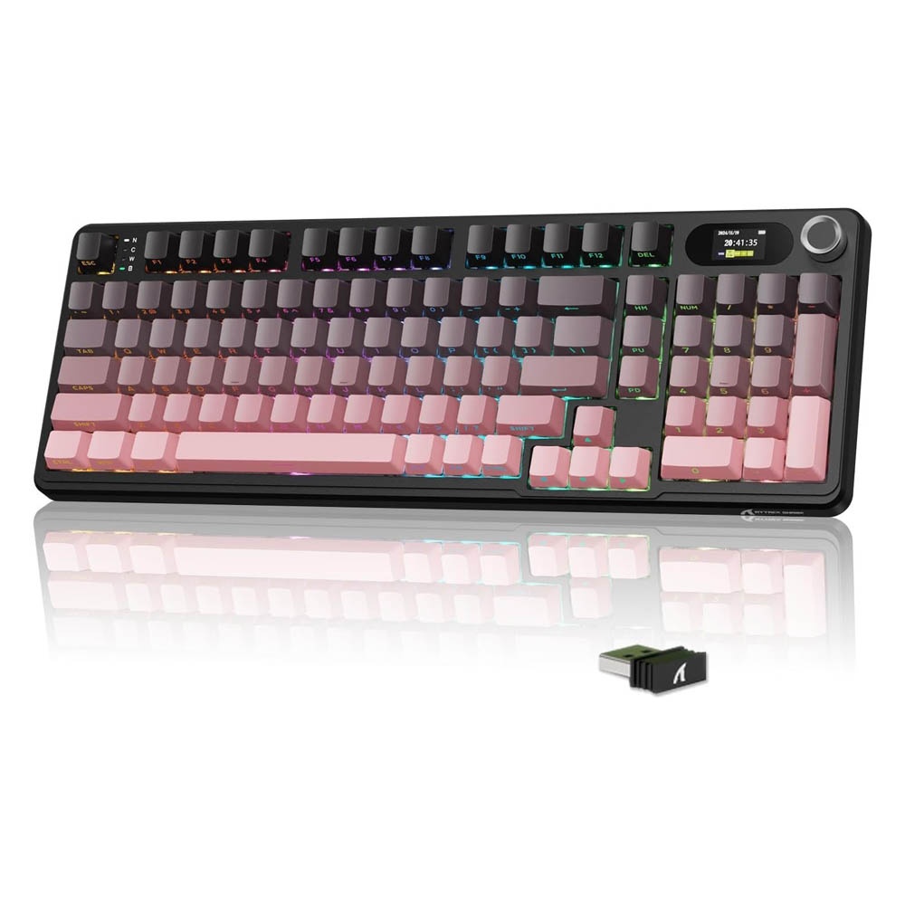 ATTACK SHARK X98 Pro کیبۆرد میکانیکی سویچی بلاکبێری بلوبێری