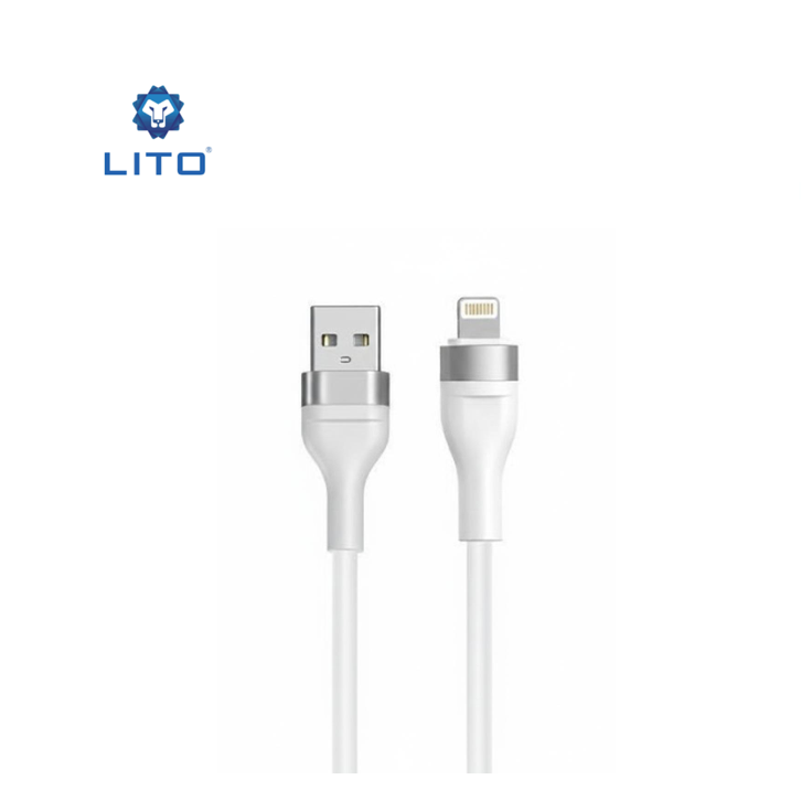 Lito LD02L High-Efficiency Liquid Silicone USB-A to Lightning Fast Charging Cable