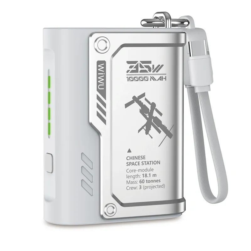 بنك طاقة WIWU Shield Series Wi-P026 بسعة 10000 مللي أمبير/ساعة، رمادي