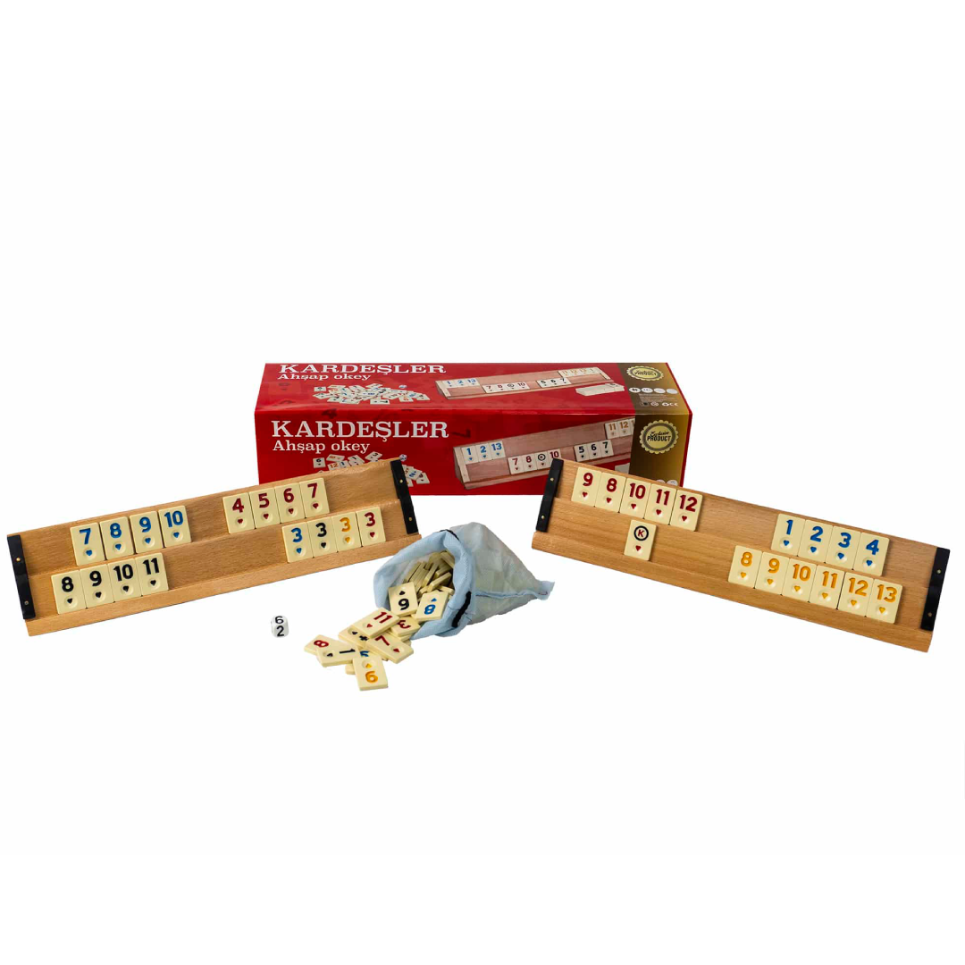 Okey Kardeshler Wood Board Set