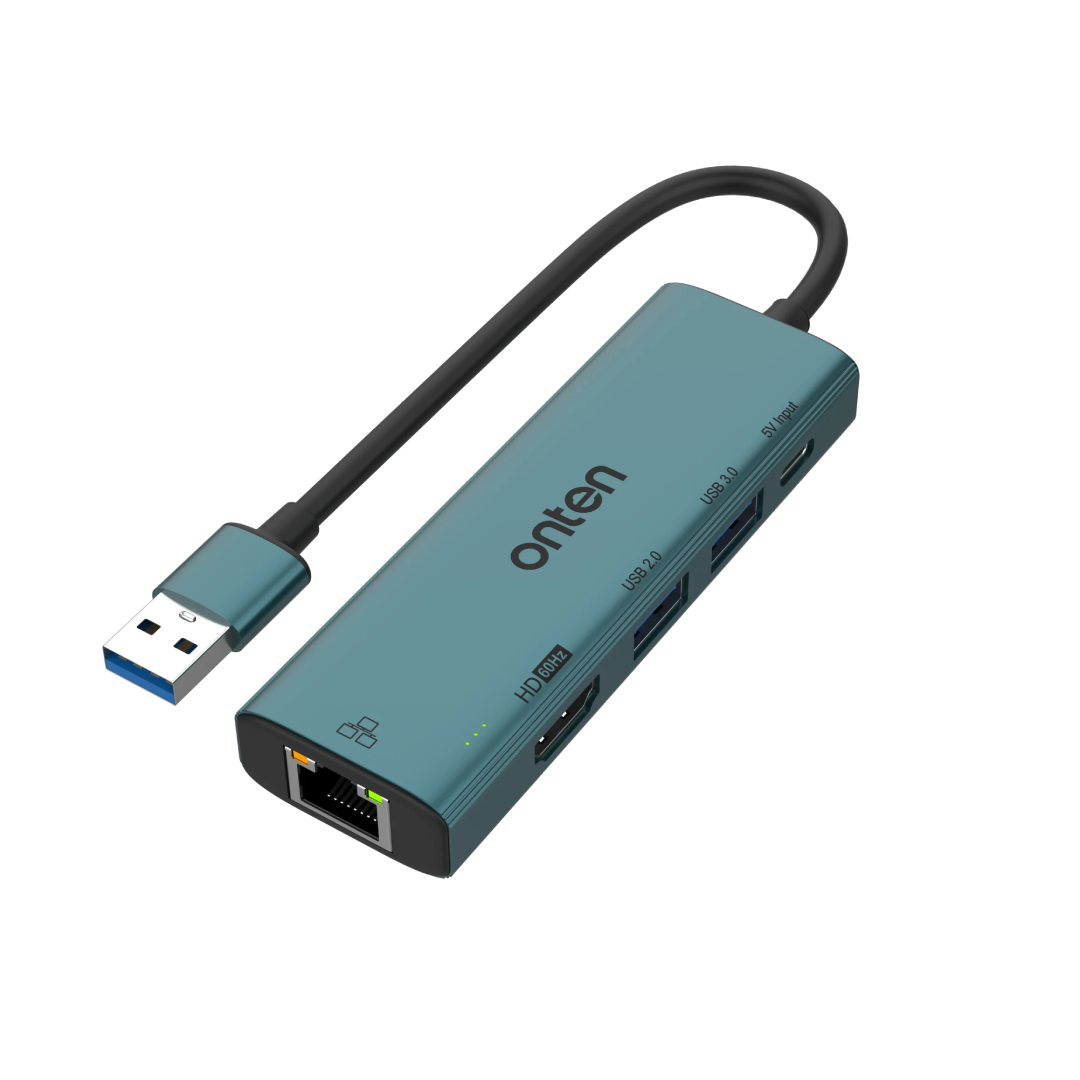Hub Adaptador Onten Usb-c A Hdmi Y Usb 3.0 5 En 1 Otn-us125