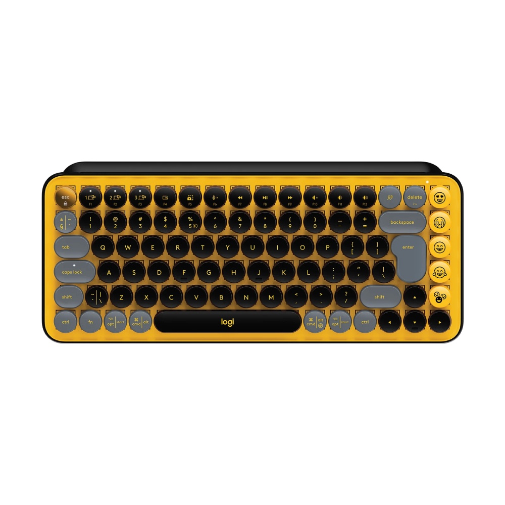 Logitech Pop Keys Wireless Mechanical Keyboard - Blast Yellow