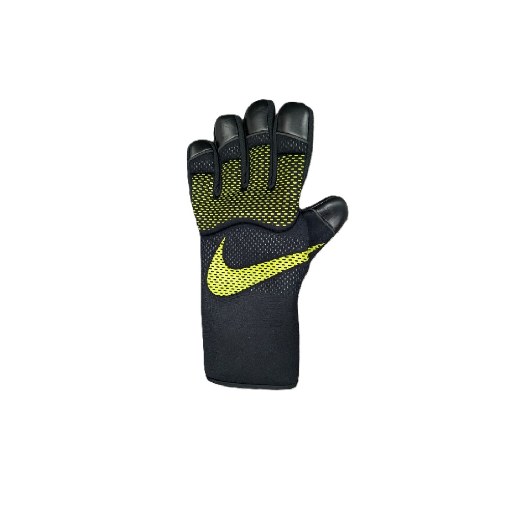 Nike Goalkeeper Gloves – Black with Green Logo (Size 11)