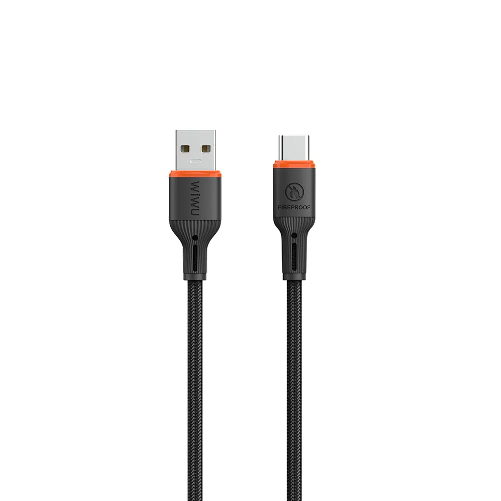 Wi-C096 Flame Guard USB-A to Type-C 1.2m –Wiwu