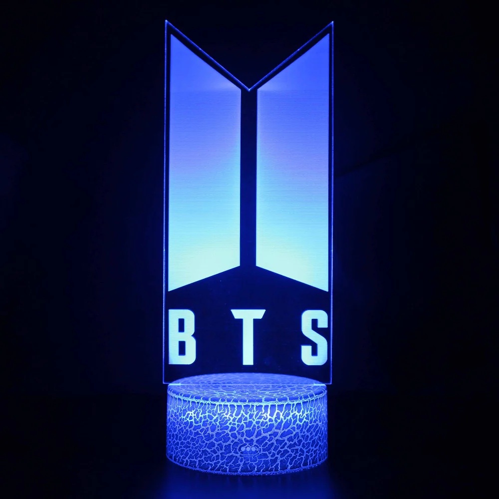 3d night light lamp bts