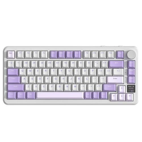 ATTACK SHARK X85 PRO Tri-mode Gasket Mechanical Keyboard - lavendar blueberry switch
