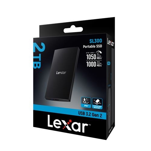 Lexar 2TB SL300 USB 3.2 Gen 2 Type-C Portable SSD 