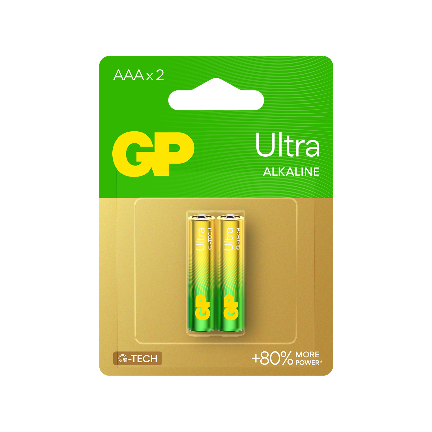 بطاريات GP Ultra Alkaline AAA LR03 – قطعتان