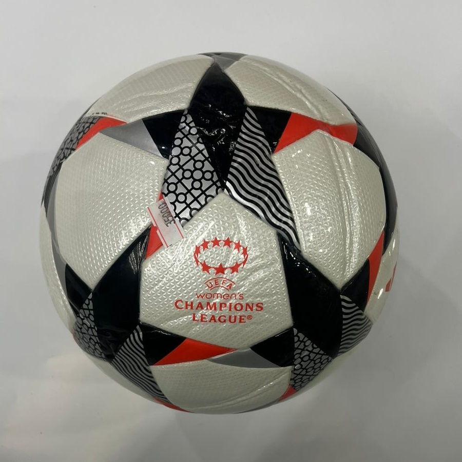 Football Size 5 – Official Match Ball (White, Black, Gray & Orange)