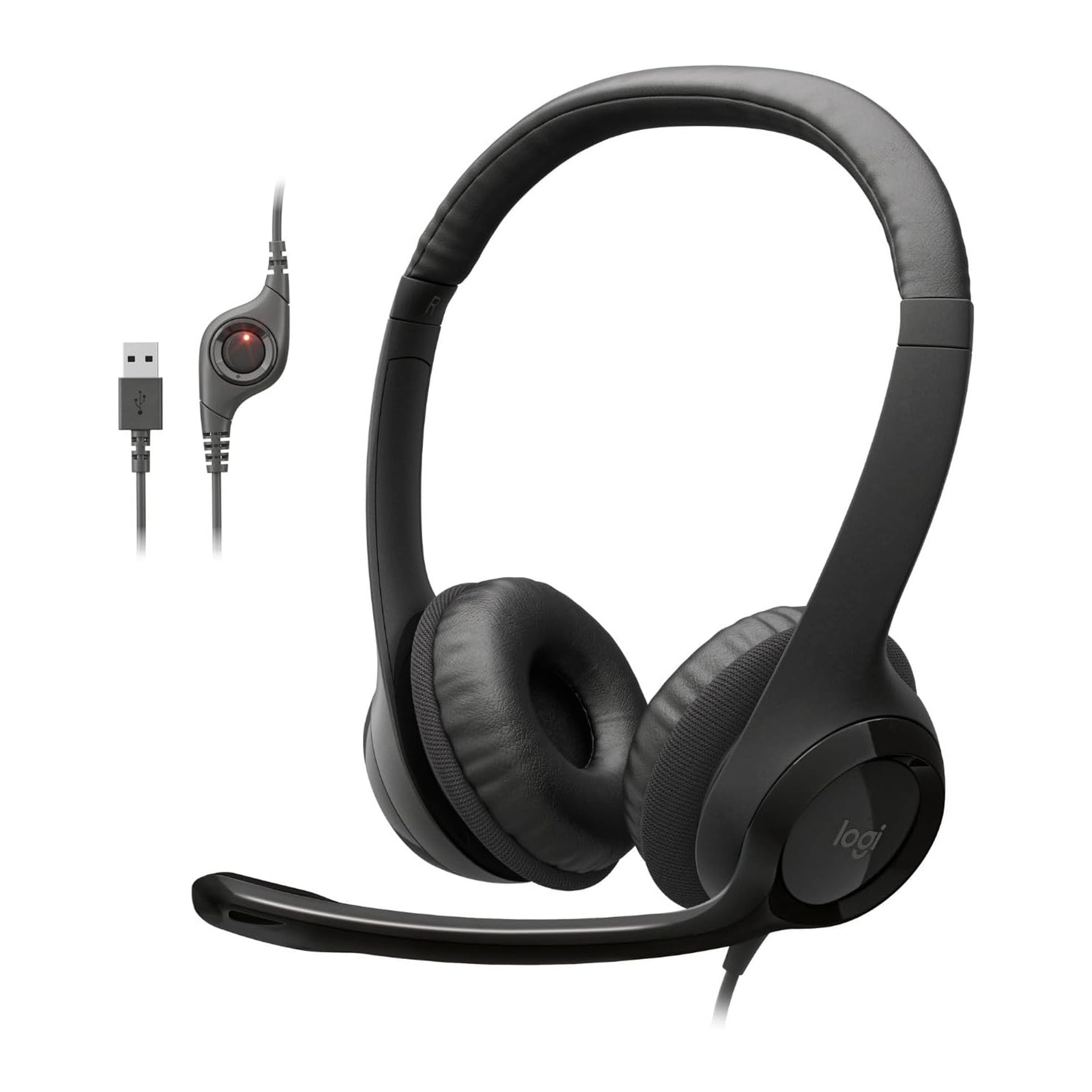 Logitech H390 USB Headset – Black