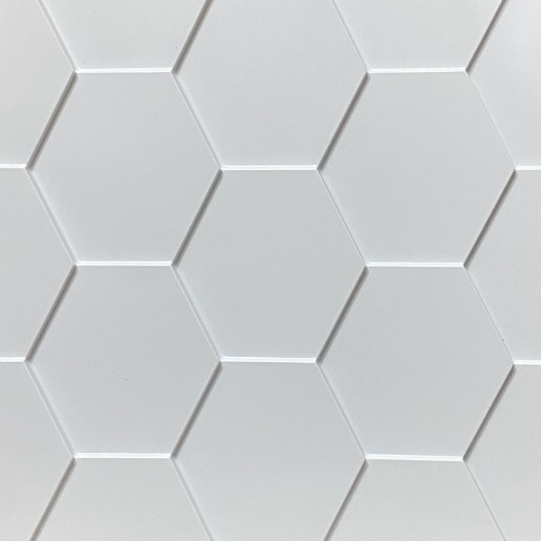 3D Wall Panels Matt White D159