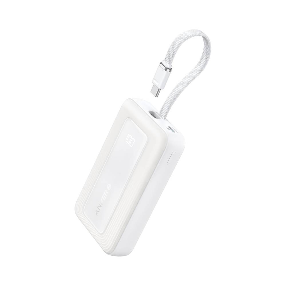  ئەنکەر زۆلۆ پاوەربانک A1688 10000mAh بە شارژکردنی خێرای 30 وات بە پۆرتی USB-C و USB-A – سپی