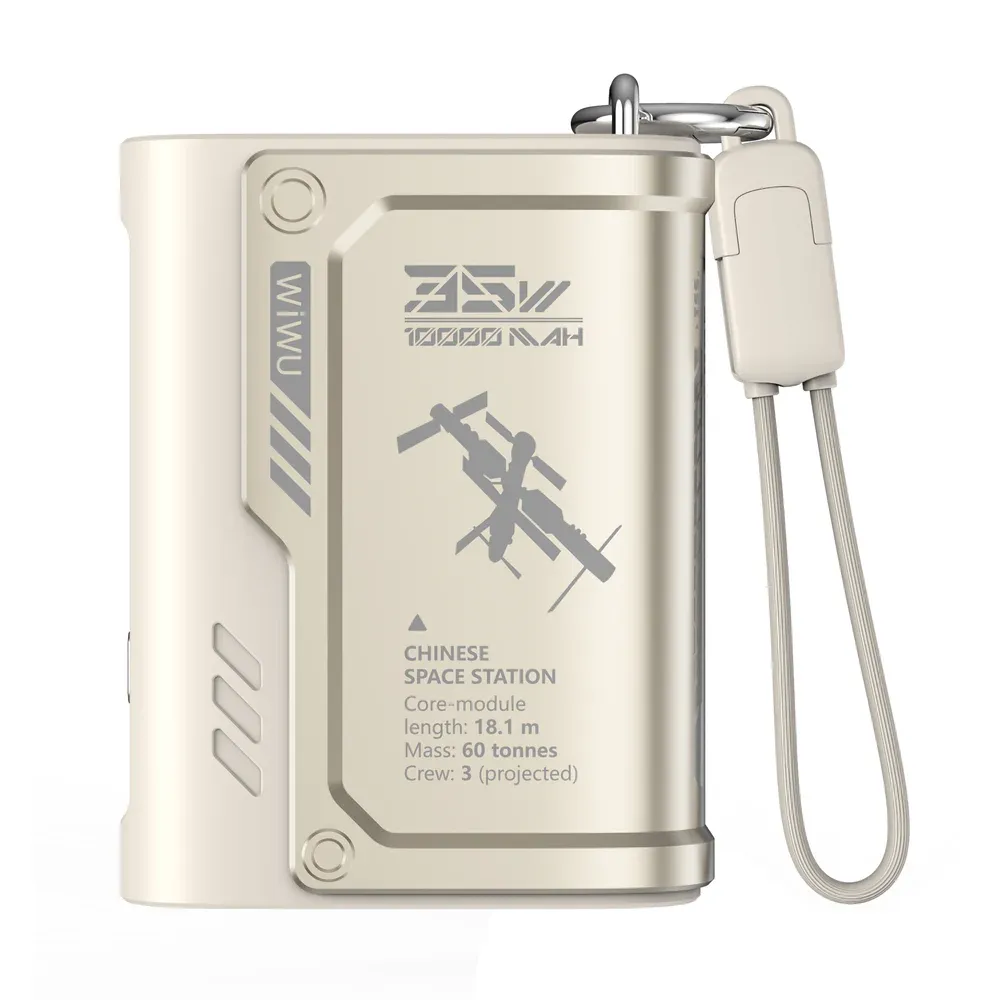 بنك طاقة WIWU Shield Series Wi-P026 بسعة 10000 مللي أمبير/ساعة باللون الذهبي