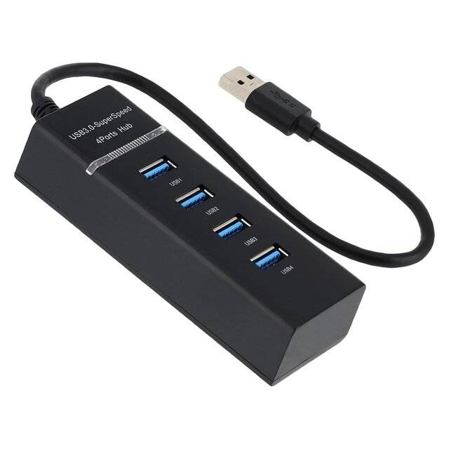 هەب USB 3.0 ـی 4 پۆرت لەگەڵ کابڵی 30 سم