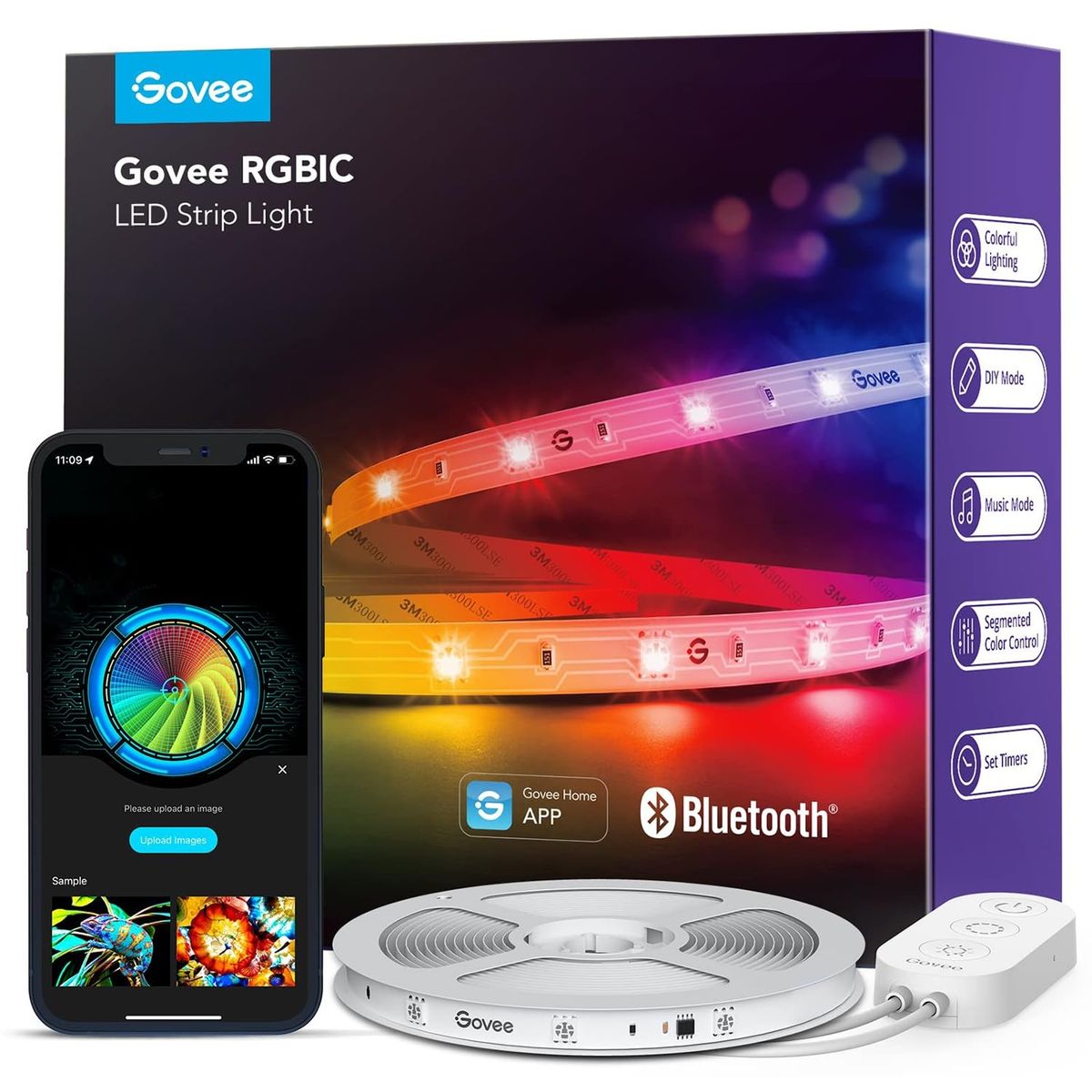 شريط LED RGBIC من Govee H6125 – 5 متر