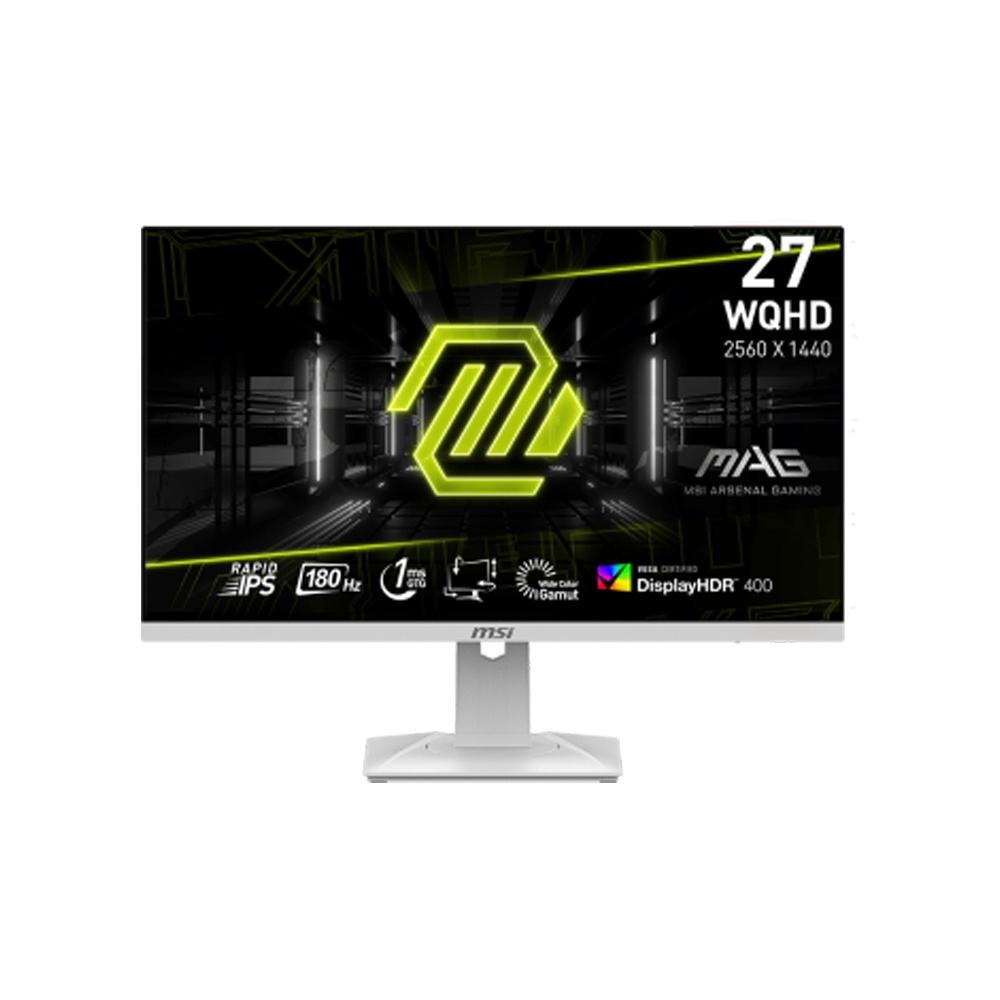 1ms 180hz 2k ips 27 274qrfw monitar MSI Mag white | Ari Gaming