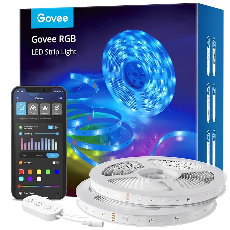 شريط LED RGB من Govee H6106 مع جهاز تحكم – 10 متر