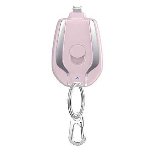 Keychain Emergency Charger Power Pod Pink