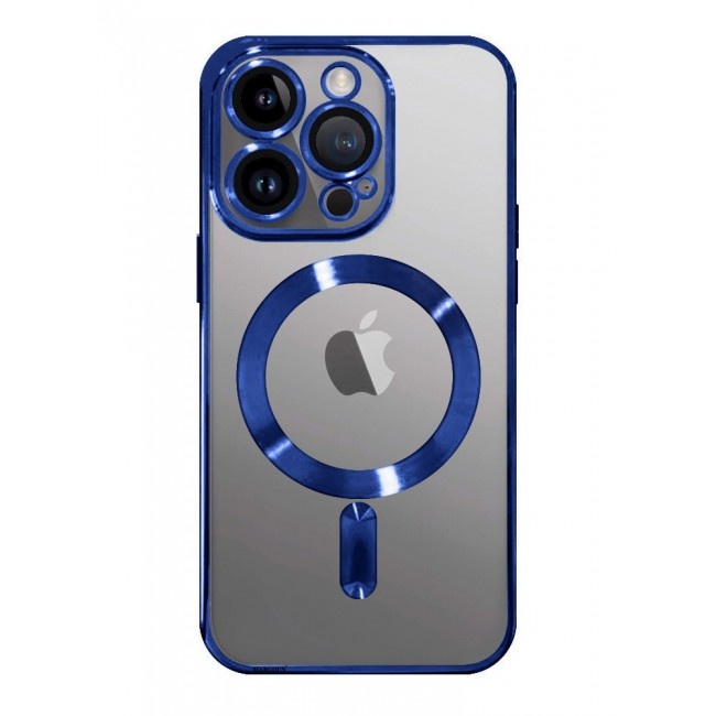 iPhone 15 Pro Max Magnetic Suction Case – Blue