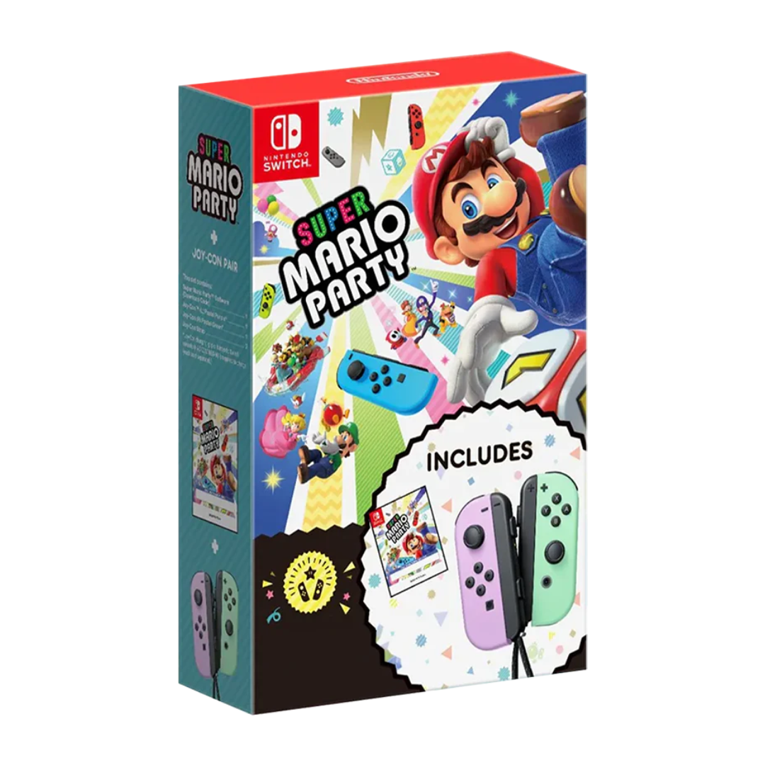 Nintendo Super Mario NSW Joy-Con – Purple, Green & Mario Design