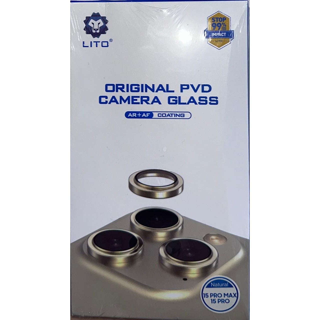 Lito S+ Metal Camera Lens Glass for iPhone 15 PROMAX/15PRO Natural