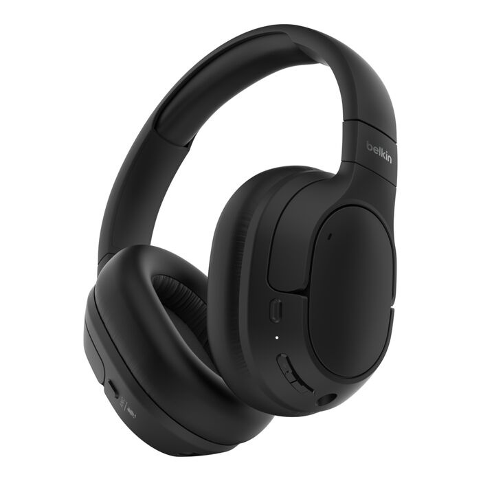 Belkin Isolate Noise-Cancelling Over-Ear Headphones – Black