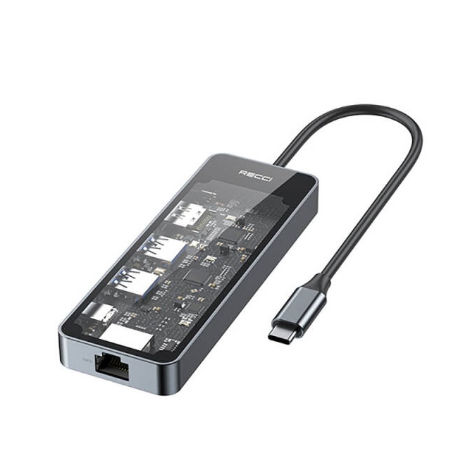 هاب 6‑پورت USB‑C رِسی مدل RH17