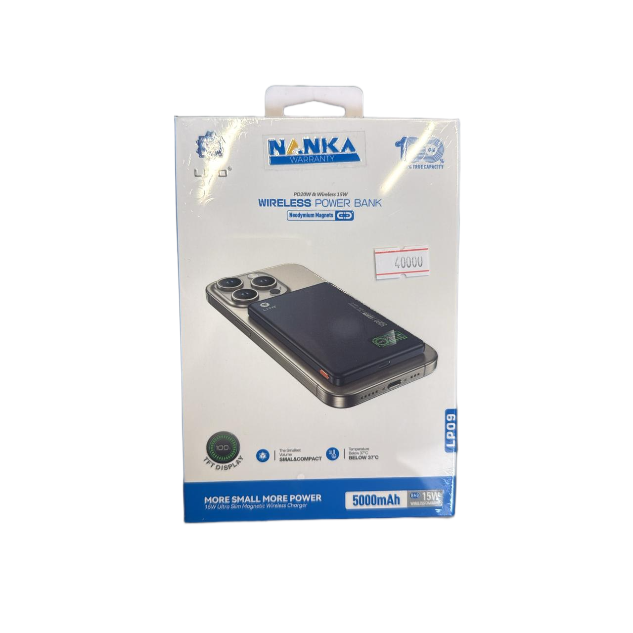 Powerbank Lito Lp09 5K mAh Black
