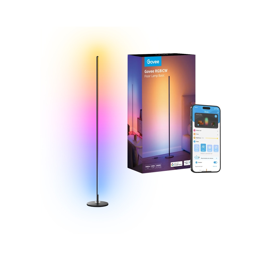 Customize Room Govee Dimmable Floor Lamp H6076 Silver