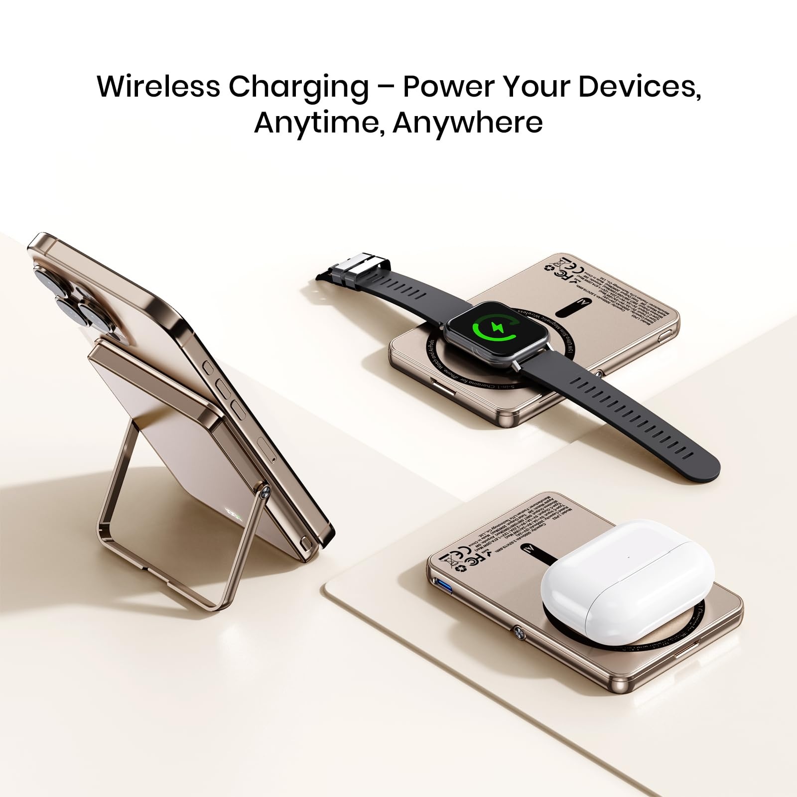 پاوەر بانکی لیتۆ LP03 موگناتیسی ٥ لە ١دا - 5000mAh (وەشانی دیزێرت)