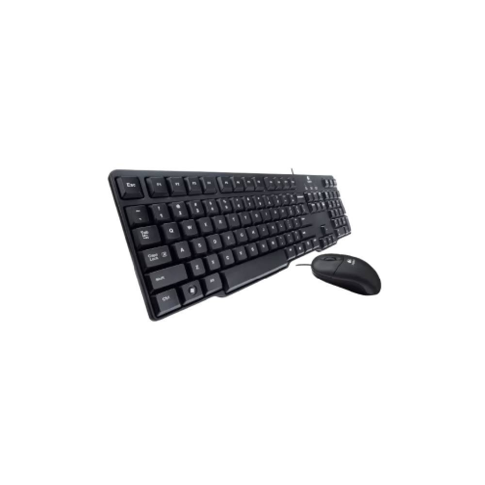 Logitech MK100 Classic Desktop Keyboard and Mouse Combo Black