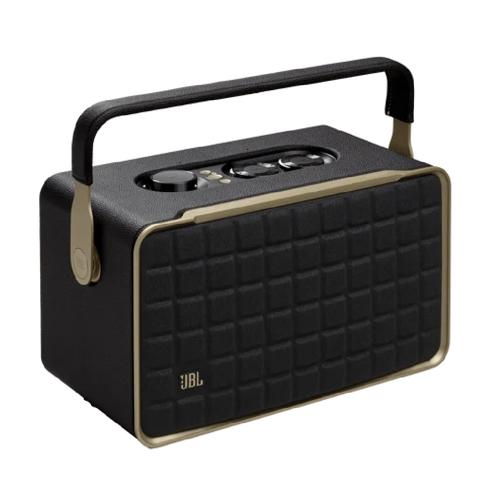 JBL Authentics 300 Portable Wireless Bluetooth Speaker (Black/Gold)