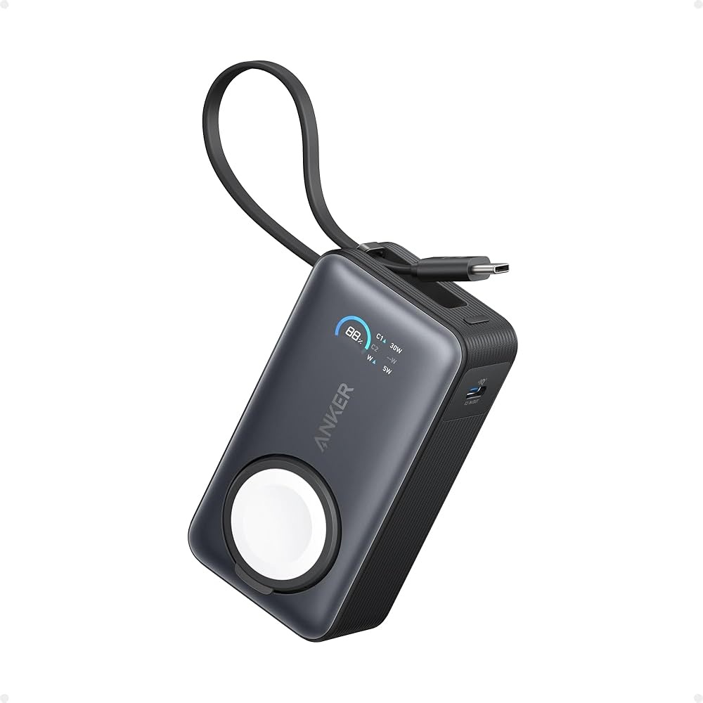 anker nano 3 in 1 portable iphone charger Anker 3-in-1 Cube with MagSafe main image 1