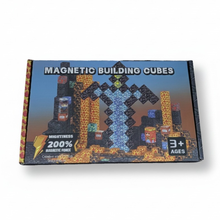 Minecraft Magnetic Building Sword Mineral Lava 100pcs