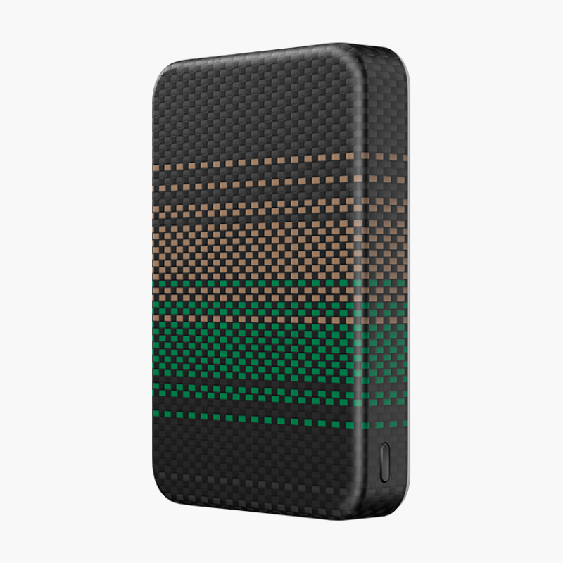 KAVOS 10000mAh Portable Power Bank (Green/Brown)