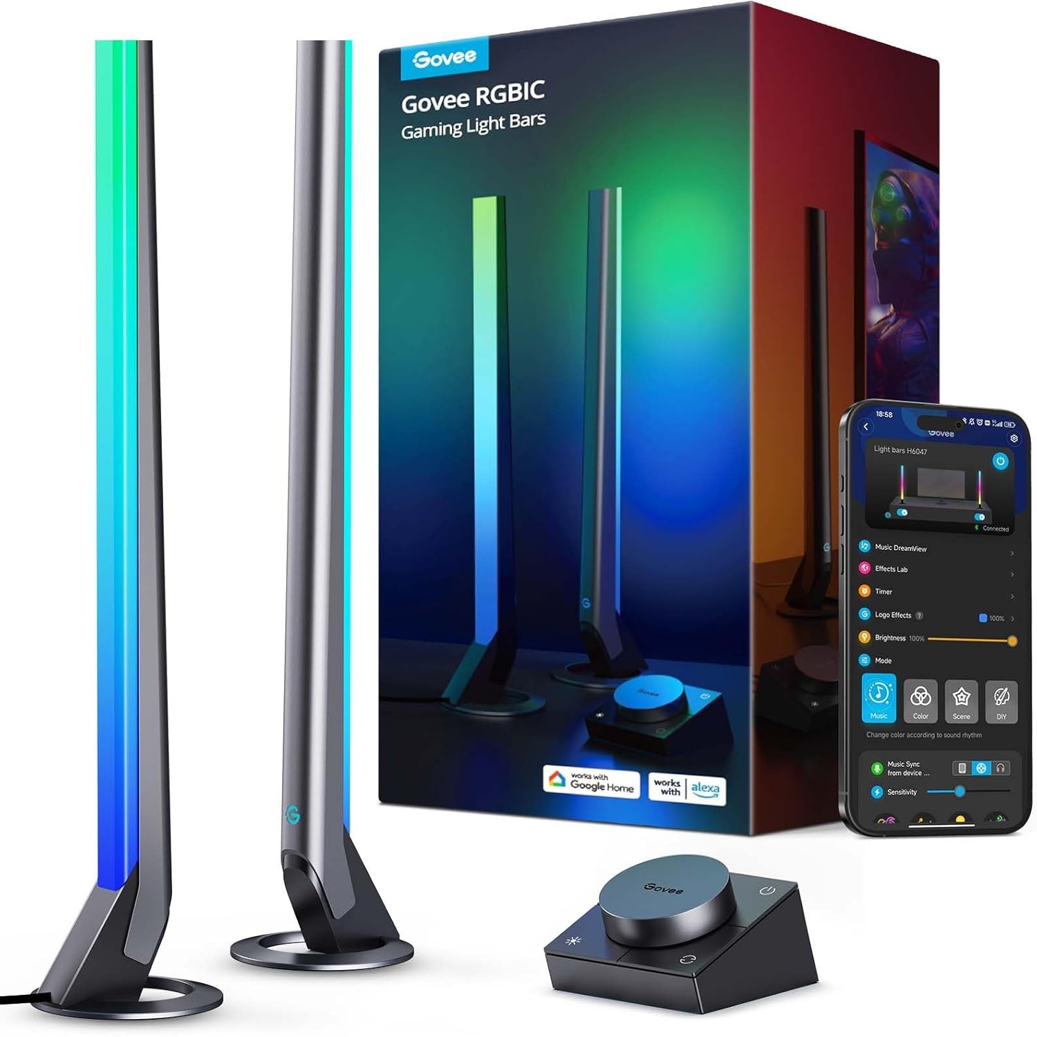 Govee RGBIC Gaming Light Bar h6047 