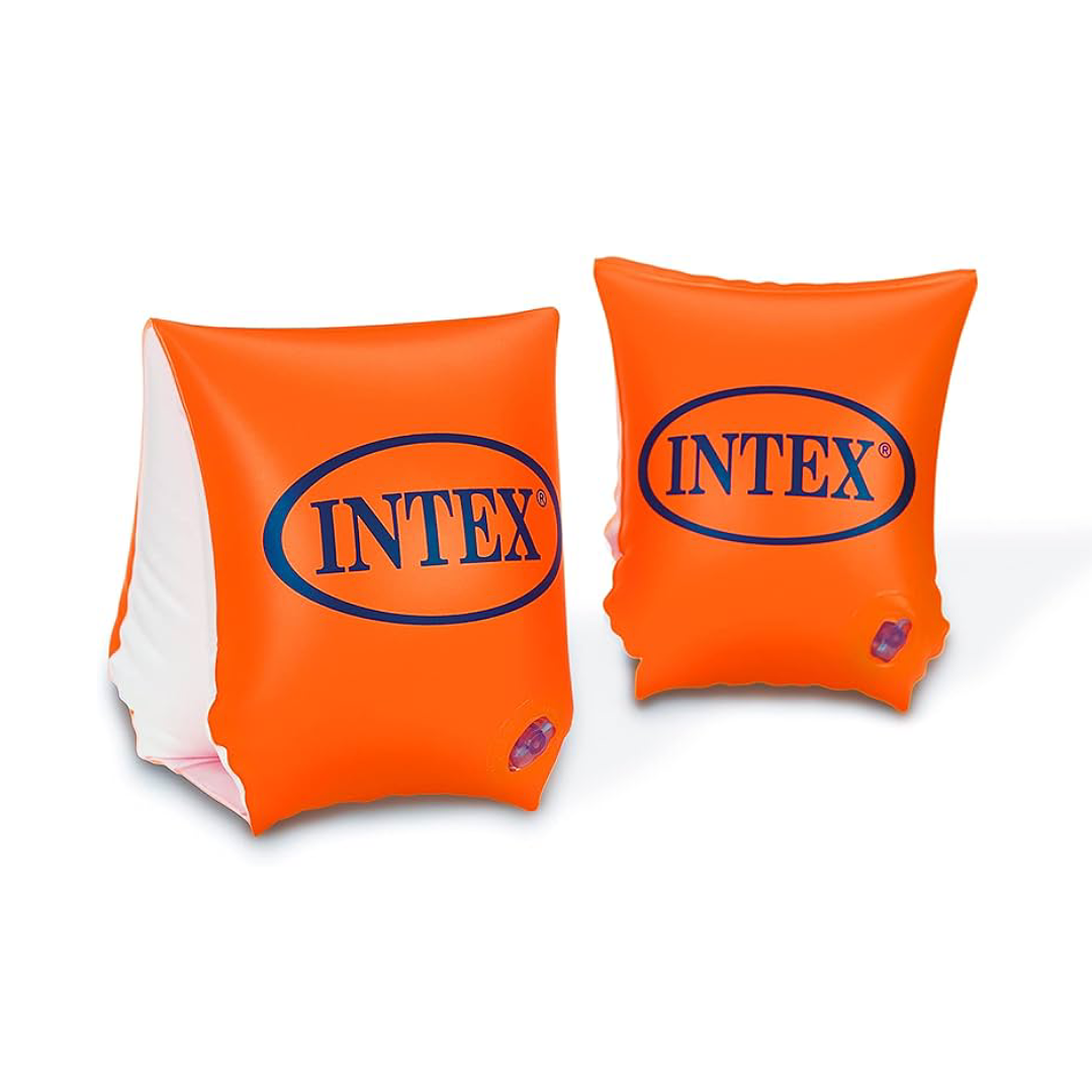 أطواق سباحة قابلة للنفخ للأطفال من Intex Deluxe (23 سم × 15 سم)