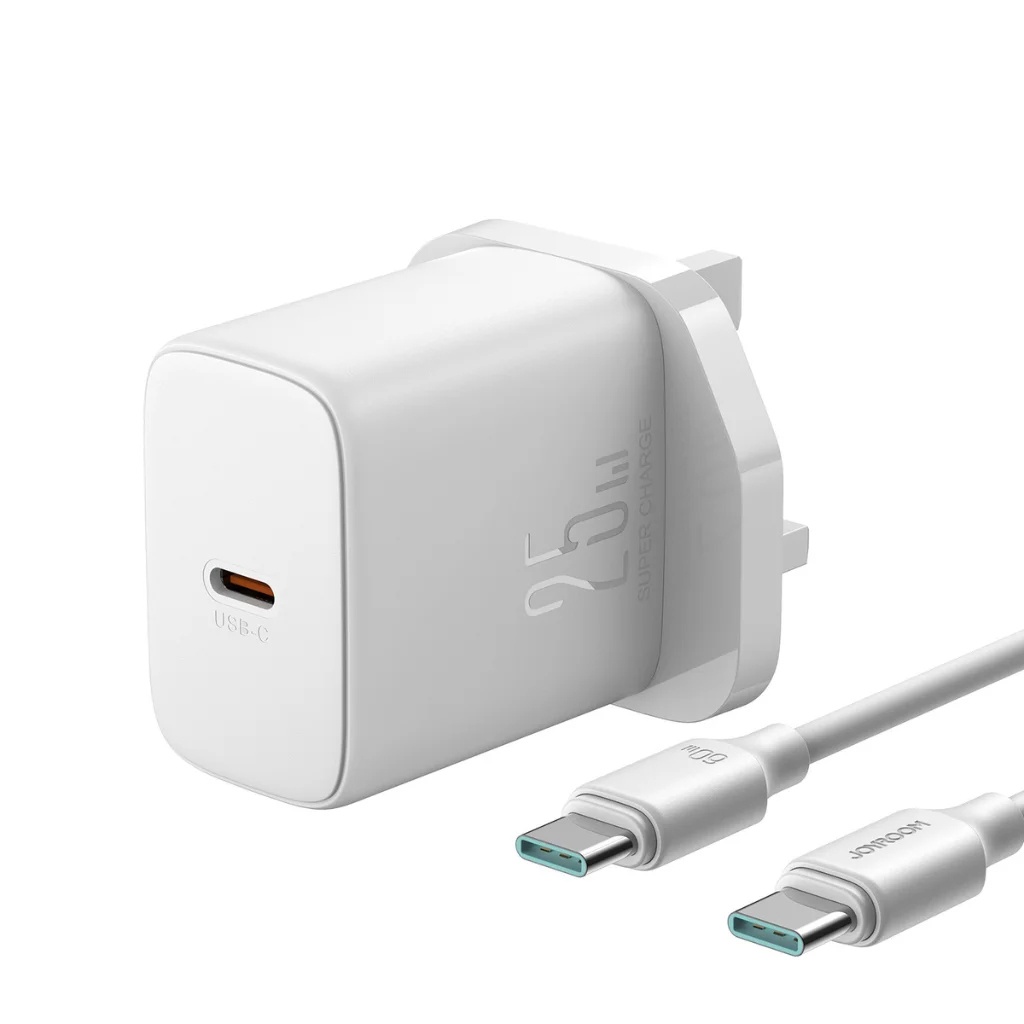 شاحن جويروم السريع USB-C بقوة 25 واط مع كابل بطول 1 متر