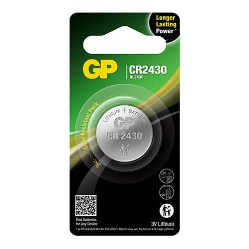 بطاريات GP CR2430 Lithium Coin Cell 3V – 1 قطع