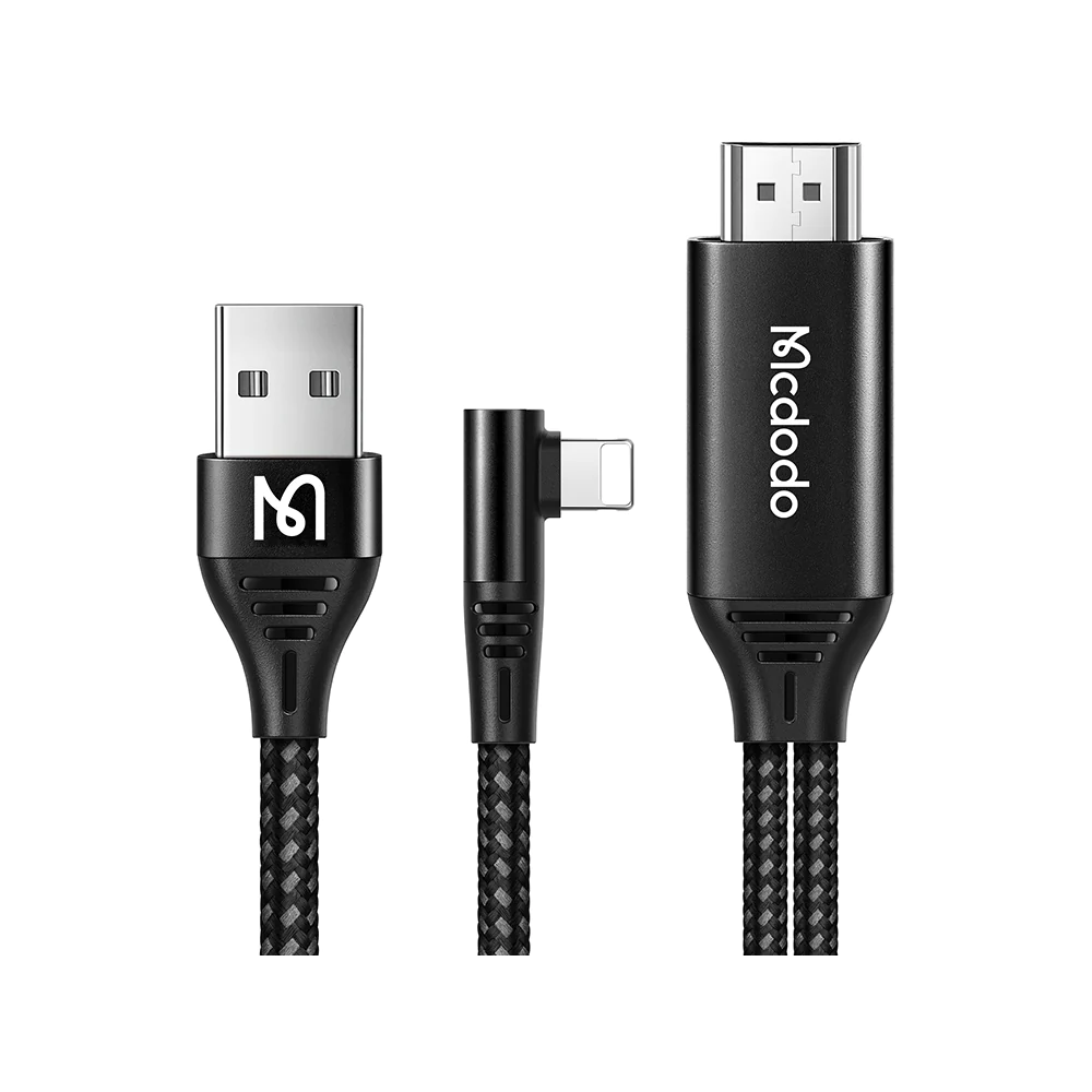 Mcdodo 2m Lighting to HDMI Data Cable with USB Port
