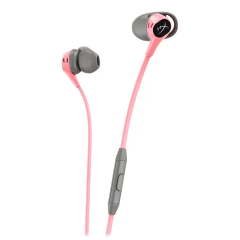 HyperX Cloud Earbuds II – Pink (Wired Gaming Earbuds, Open-Box Condition)