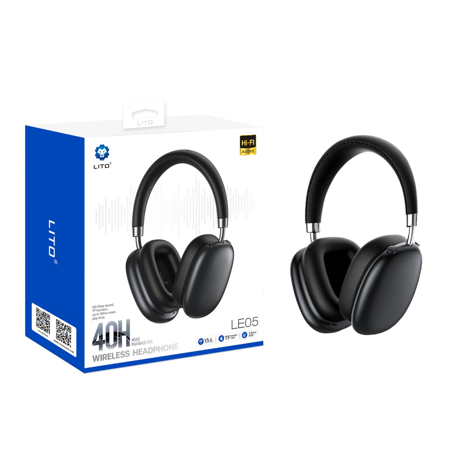 HEADSET LE05 PRO ANC Black