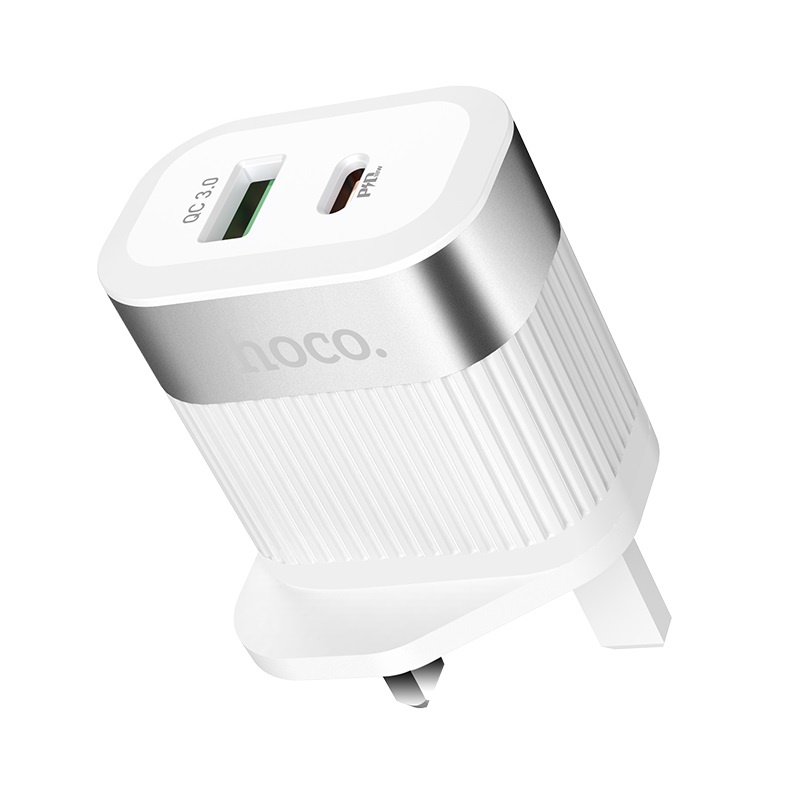 شاحن Hoco C58B بقوة 18 وات PD + QC3.0 – شاحن حائط USB سريع