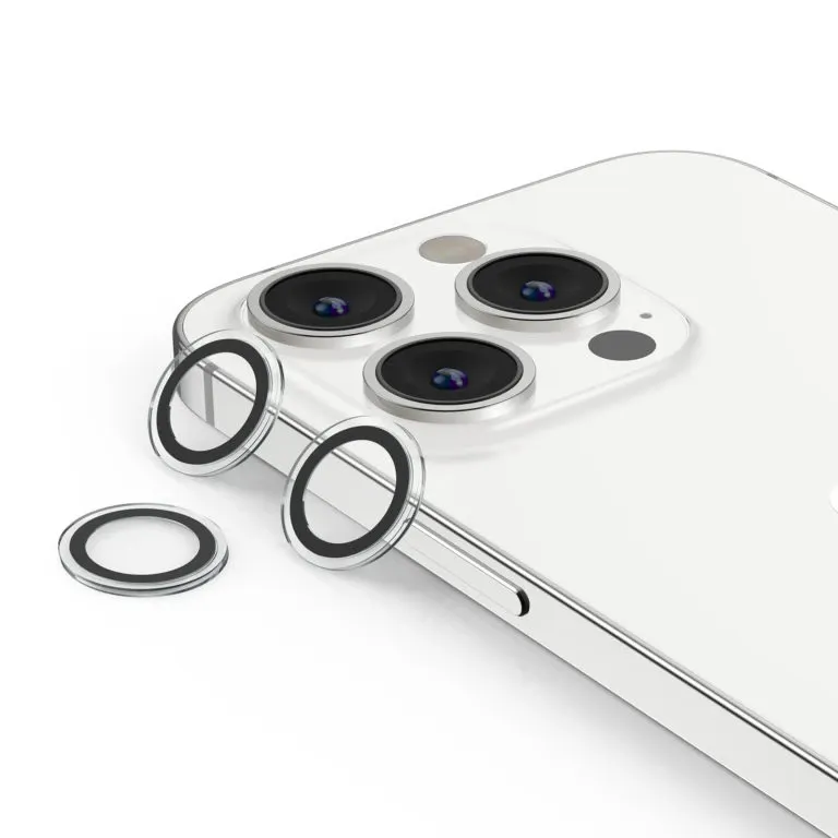 Full Glass White Over Camera 12 Pro Max