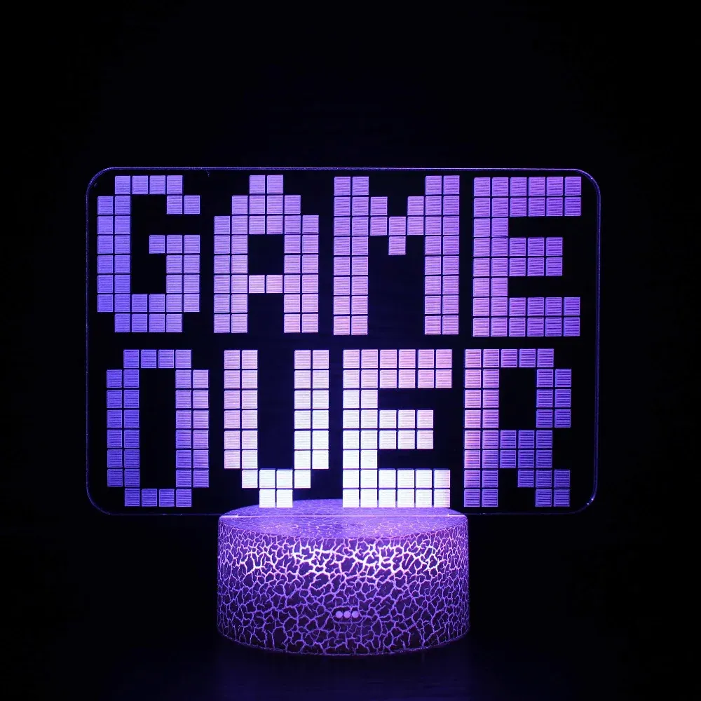Game Over LED Lamp